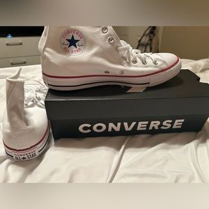 brand new white converse!